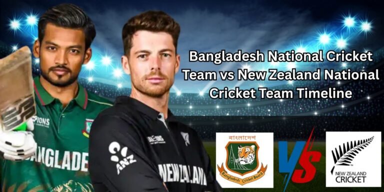 Bangladesh National Cricket Team vs New Zealand National Cricket Team Timeline