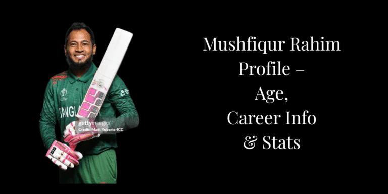 Mushfiqur Rahim Profile – Age, Career Info & Stats