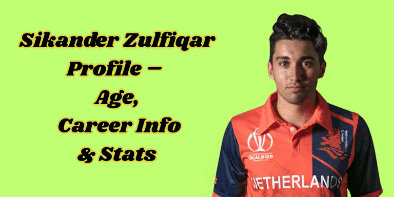 Sikander Zulfiqar Profile – Age, Career Info & Stats