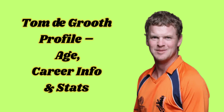 Tom de Grooth Profile – Age, Career Info & Stats