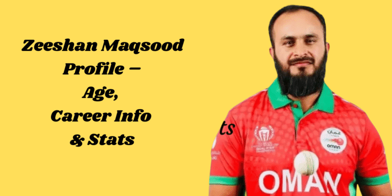Zeeshan Maqsood Profile – Age, Career Info & Stats