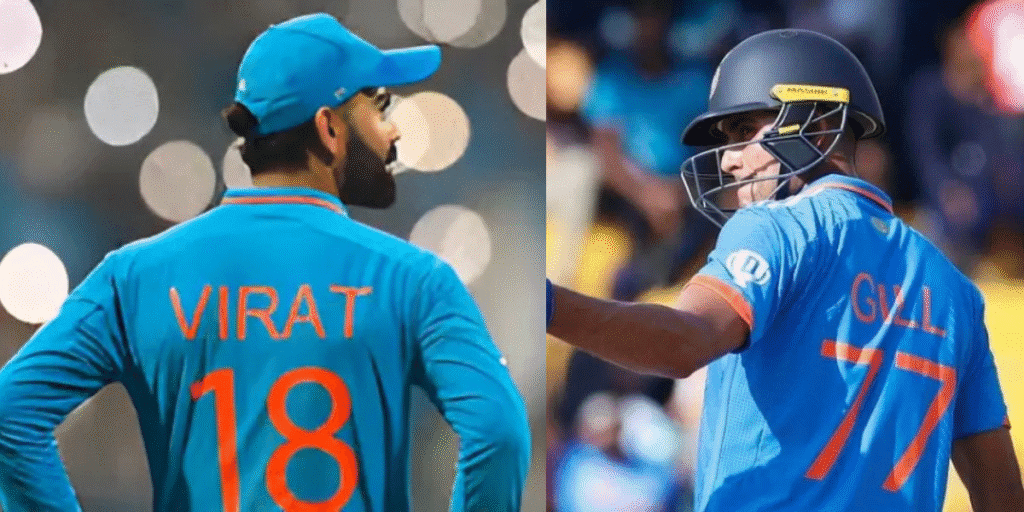Shubman Gill and Virat Kohli Jersey Number