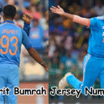 Jasprit Bumrah Jersey Number
