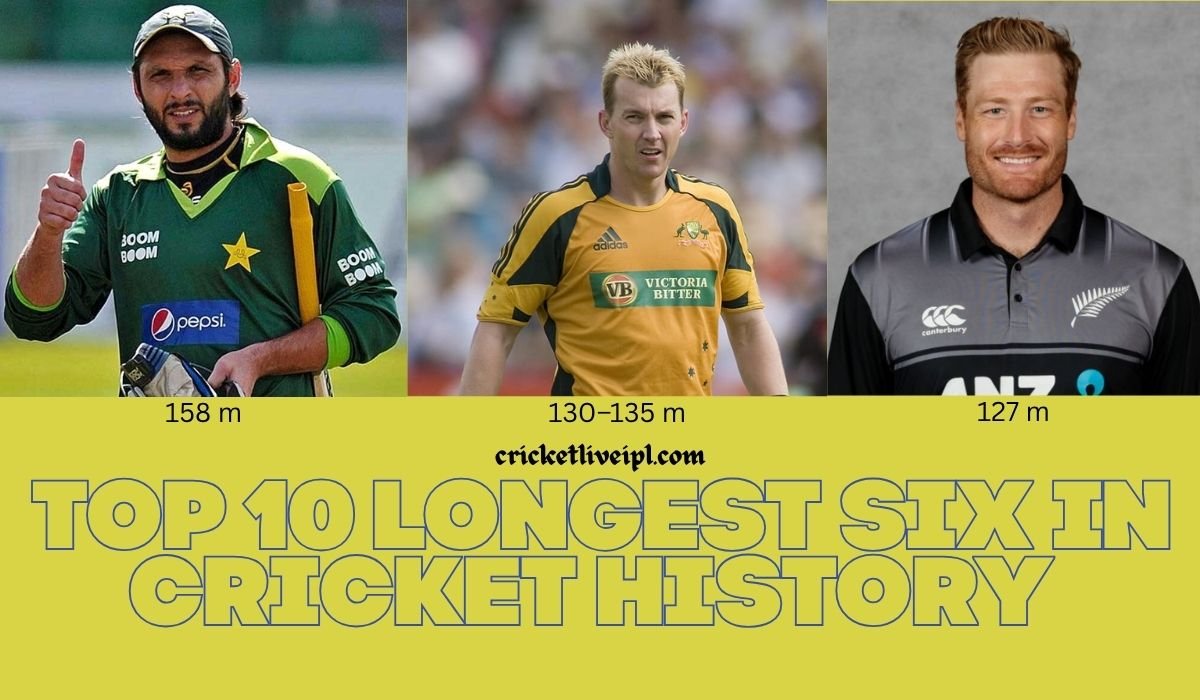 Top 10 Longest Six in Cricket History