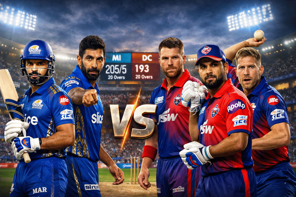 Mumbai Indians vs Delhi Capitals Match Scorecard – Full Match Report & Analysis