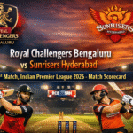 Royal Challengers Bengaluru vs Sunrisers Hyderabad, 1st Match, Indian Premier League 2026 - Match Scorecard