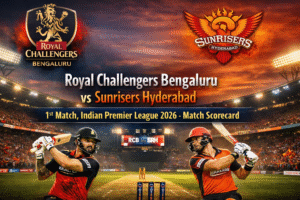 Royal Challengers Bengaluru vs Sunrisers Hyderabad, 1st Match, Indian Premier League 2026 - Match Scorecard