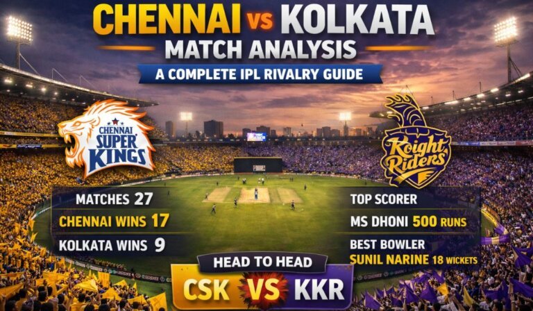 Chennai vs Kolkata Match Analysis – A Complete IPL Rivalry Guide